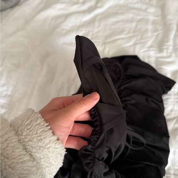 oh polly lace up criss cross back size 0 black - Picture 7 of 16